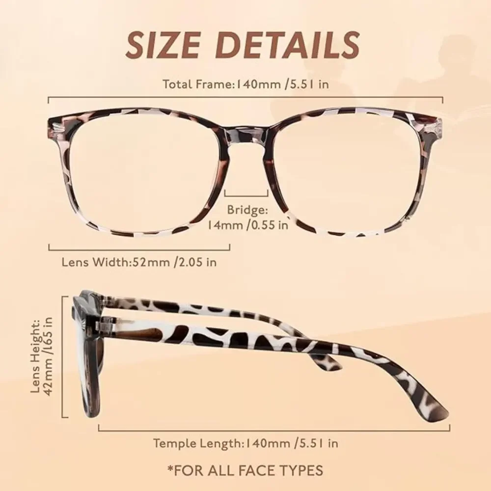New 4 Pairs Cheers Devices Mens Blue Light Scratch Resistant Reading Eye Glasses